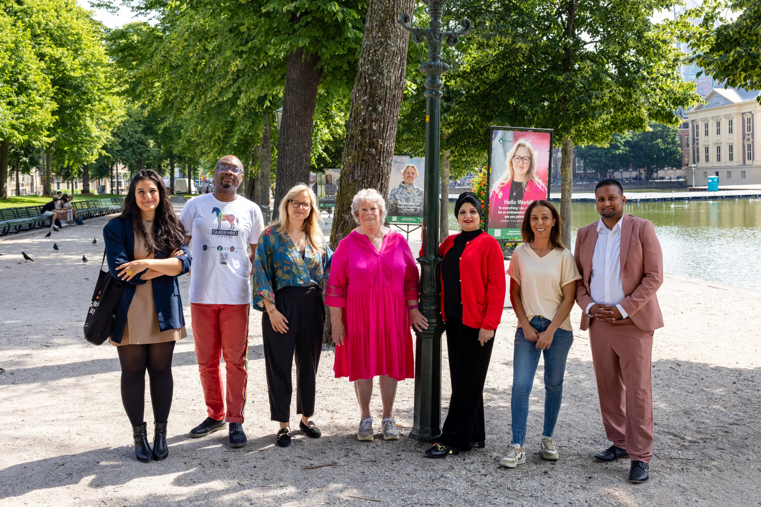 Residents of The Hague with a message for the world